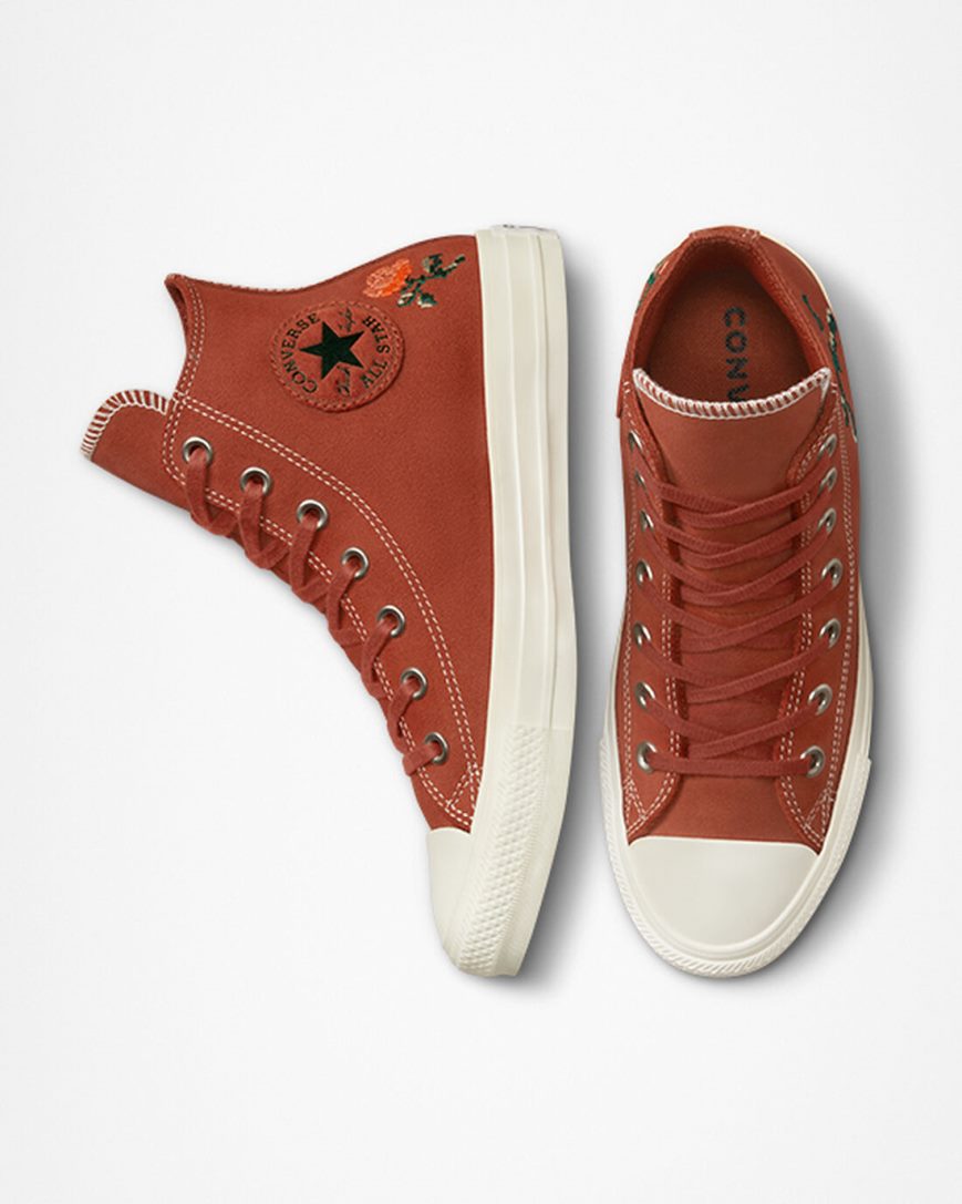 Tenisky Vysoke Converse Chuck Taylor All Star Embroidered Roses Damske Oranžové | SK WM11OJ3